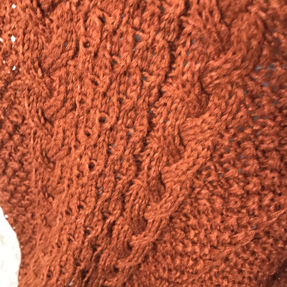 BNWT Rust Cable Knit Scarf - Picture 4 of 5